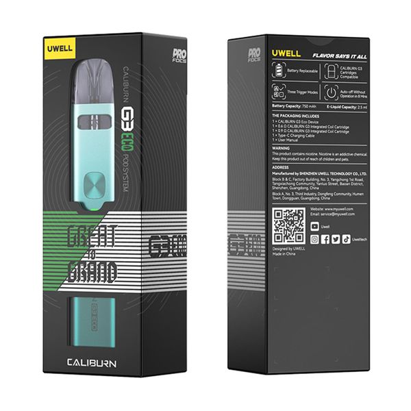 Uwell Caliburn G3 ECO Pod Kit Uwell Caliburn G3 ECO Pod Kit фото