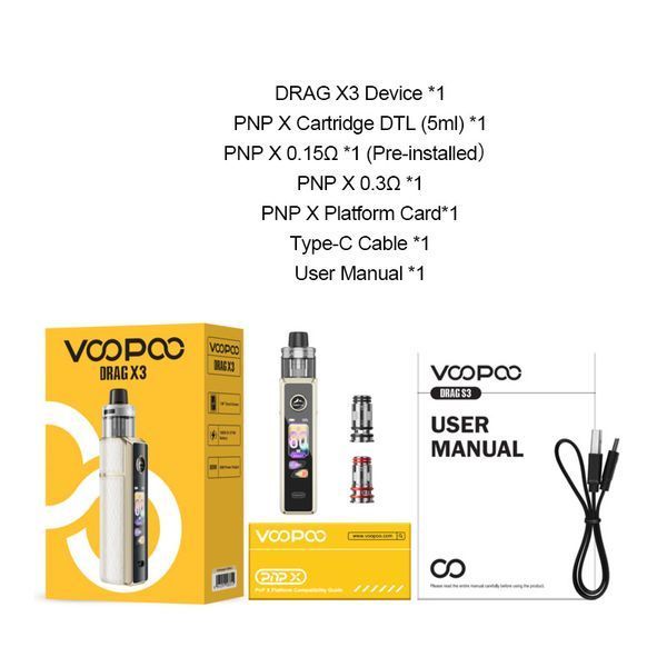 Voopoo Drag X3 Pod Kit Voopoo Drag X3 Pod Kit фото