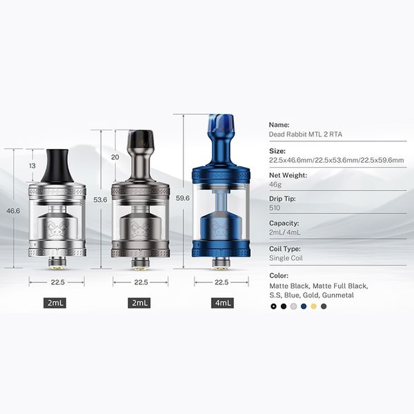 Hellvape Dead Rabbit MTL 2 RTA Hellvape Dead Rabbit MTL 2 RTA фото