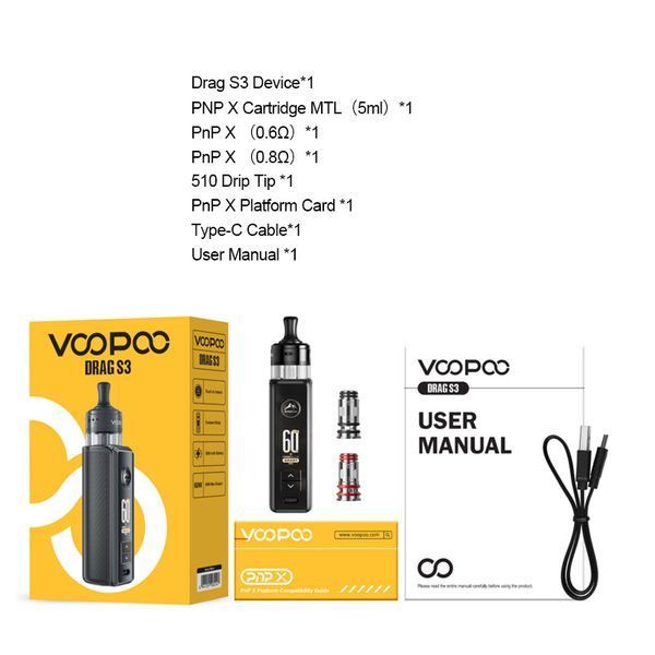 Voopoo Drag S3 Pod Kit Voopoo Drag S3 Pod Kit фото