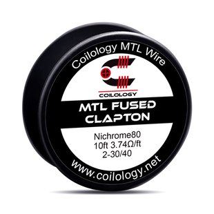 Котушка дроту Coilology MTL Fused Clapton Котушка дроту Coilology MTL Fused Clapton фото