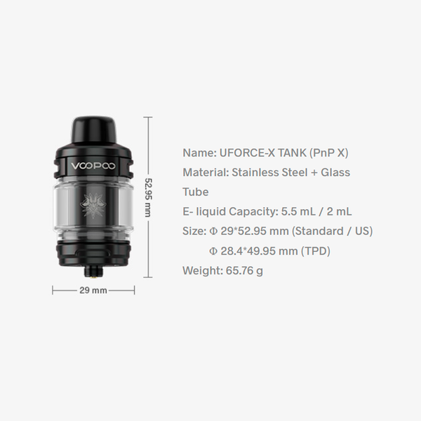 Voopoo Uforce-X Tank Atomizer Voopoo Uforce-X Tank Atomizer фото