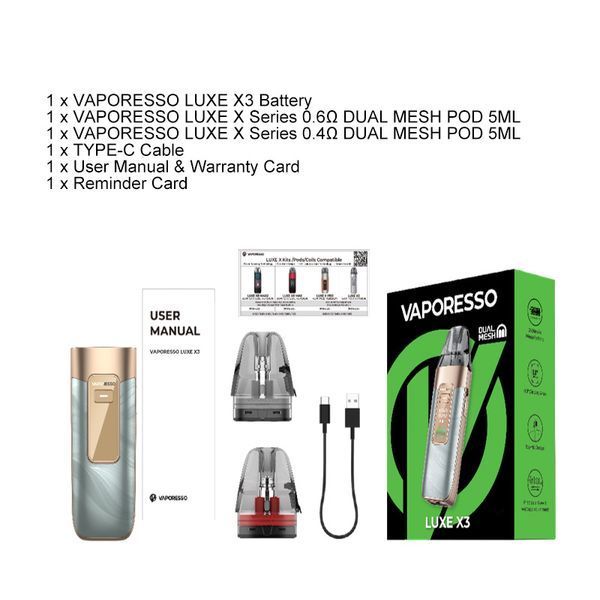 Vaporesso LUXE X3 Pod Kit Vaporesso LUXE X3 Pod Kit фото