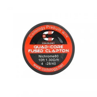 Котушка дроту Coilology Quad Core Fused Clapton Wire Котушка дроту Coilology Quad Core Fused Clapton Wire фото