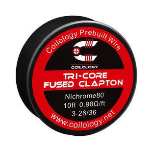 Котушка дроту Coilology Tri-core Fused Clapton Wire  Котушка дроту Coilology Tri-core Fused Clapton Wire  фото