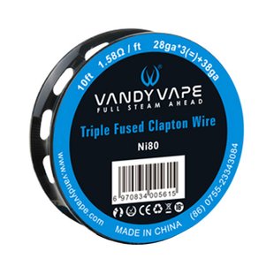 Котушка дроту Vandy Vape Triple Fused Clapton  Котушка дроту Vandy Vape Triple Fused Clapton  фото