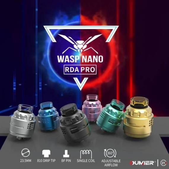 Oumier Wasp Nano RDA PRO Oumier Wasp Nano RDA PRO CYAN фото